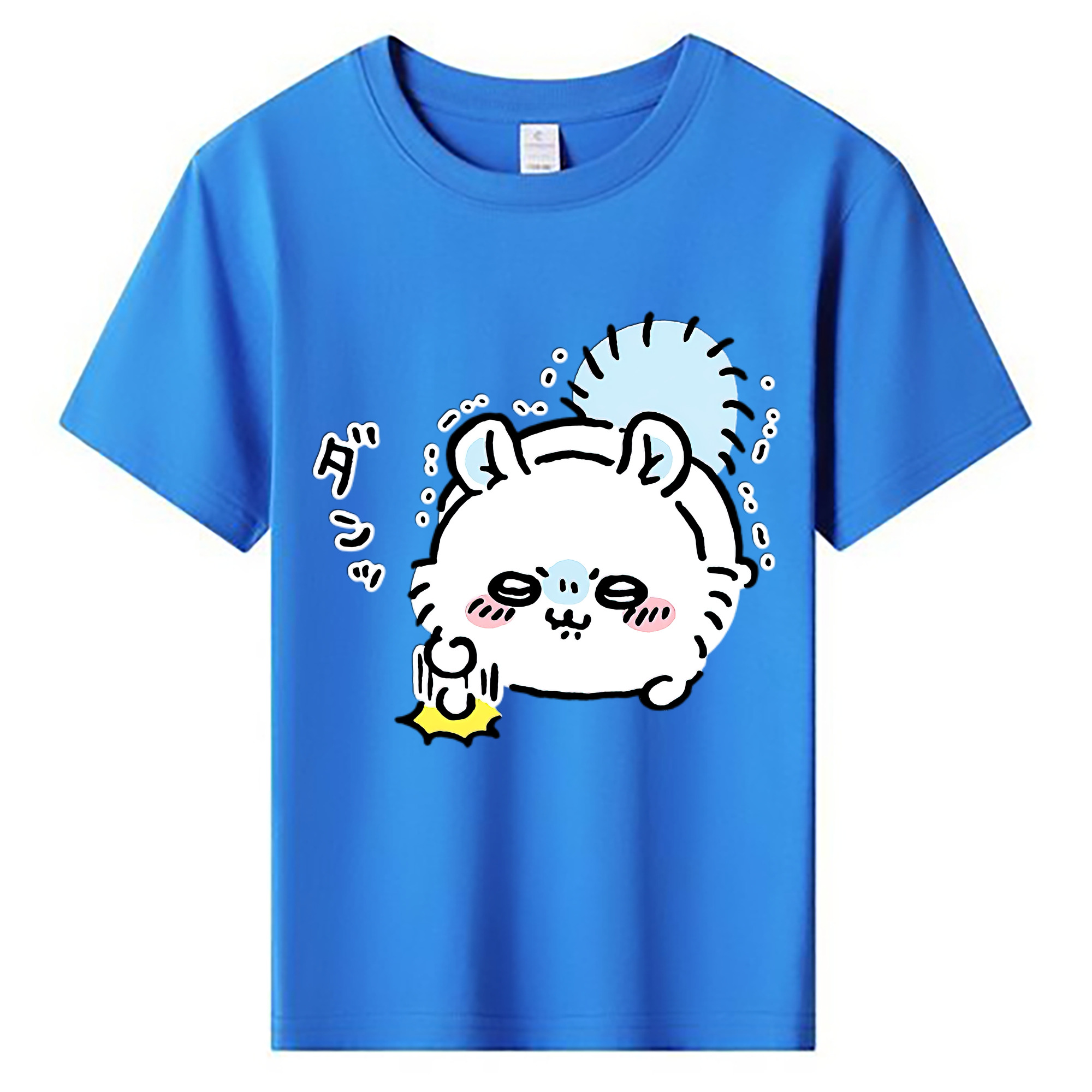 （画像用） ちいかわ モモンガ Chii-kawa Momonga 綿100％キッズTシャツ（フロントプリント）